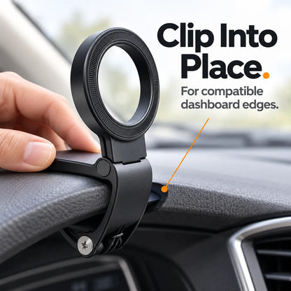 🚗 Foldable Magnetic Car Phone Holder – Adjustable Dashboard Clip Mount for Car & Desk 📱