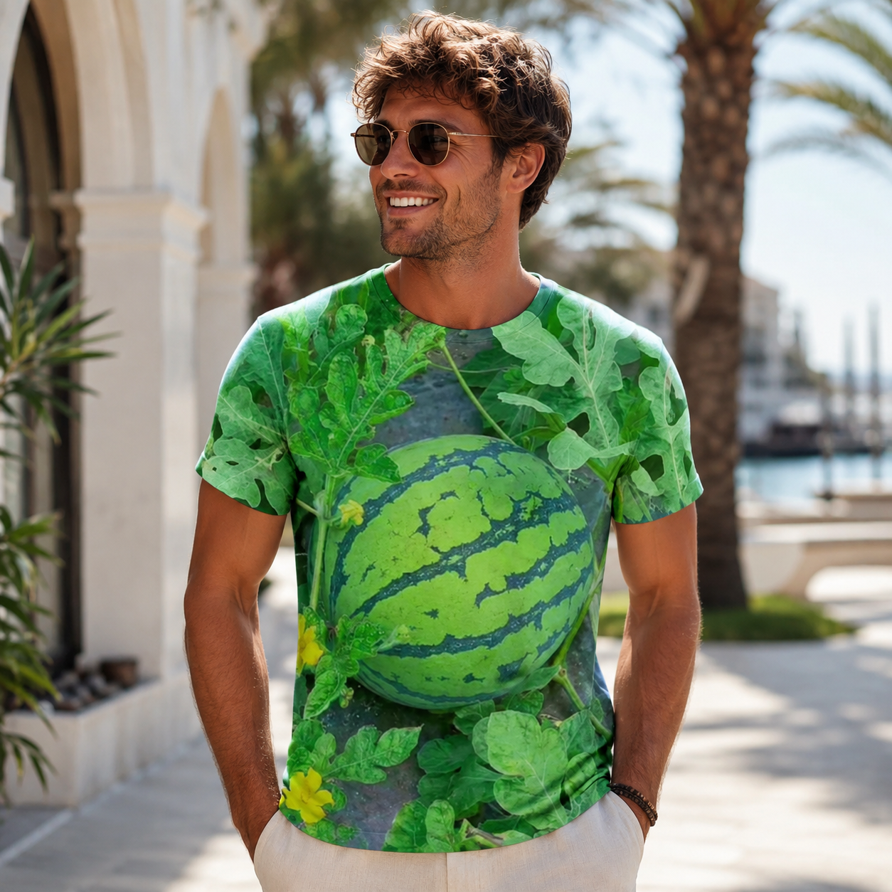 🍉 Summer Vibe 3D Watermelon Patch Graphic Tee