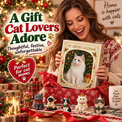 🎄 24 Days Christmas Cat Advent Calendar & Hanging Ornaments 🐾