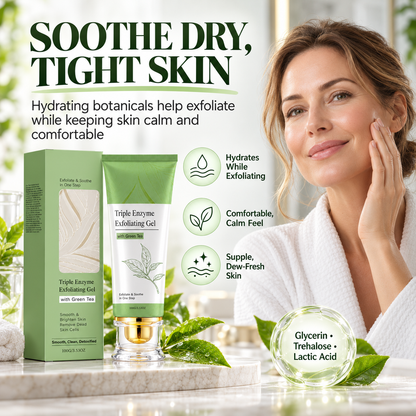 🍃 Green Tea Gentle Exfoliating Face Gel for Smooth & Radiant Skin