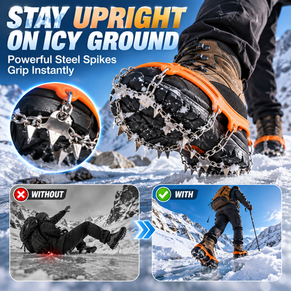 Anti-Slip Snow Shoe Chains for Ice and Hiking 🏔️