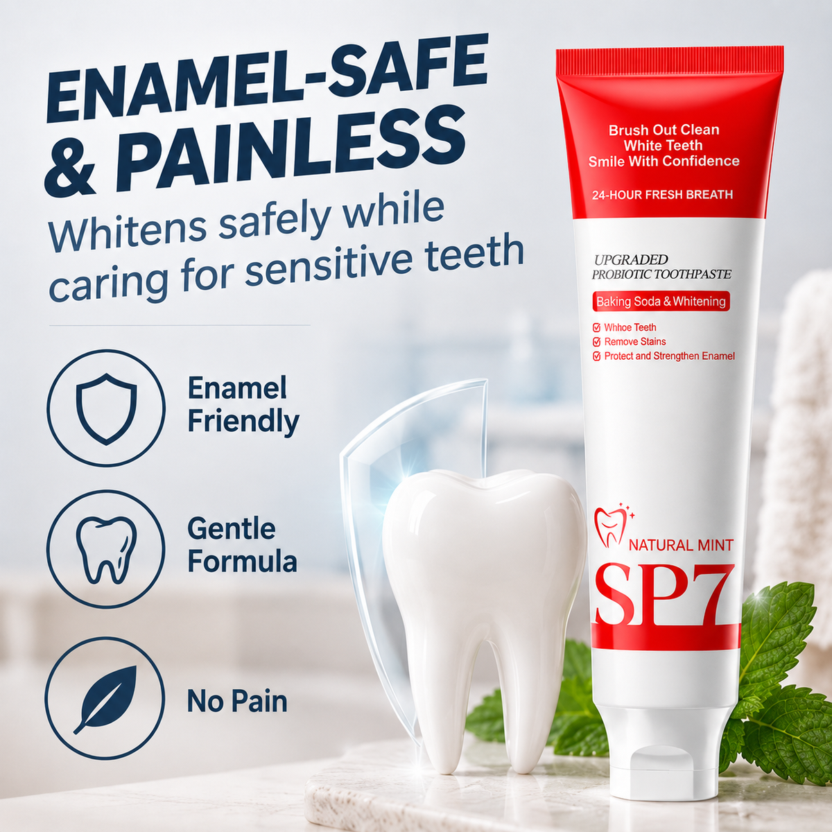 Advanced Probiotic Teeth Whitening & Fresh Breath Formula 😁