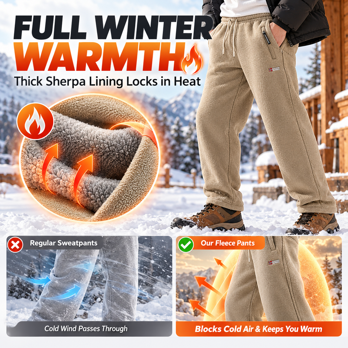 ❄️ Extreme Cold-Weather Thermal Sherpa Fleece Unisex Pants