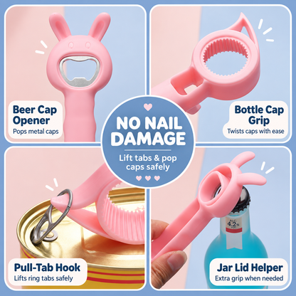 4-in-1 Cute Cartoon Multifunctional Bottle & Jar Opener 🧸