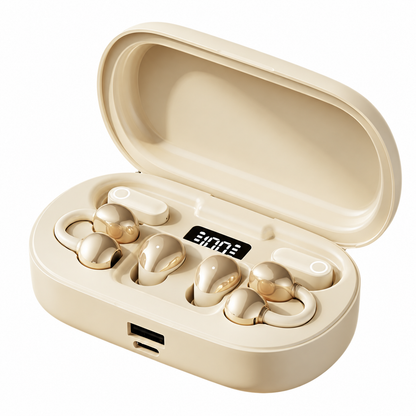 🎧 3-in-1 Smart Slide Wireless Earbuds Set with LED Power Display