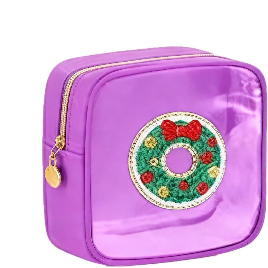 🎄 Christmas Tree Clear Makeup Bag – Festive Travel Organizer