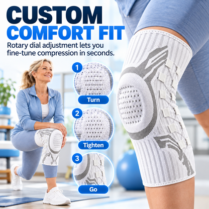 🛡️ 🦿 Professional Dual-Spring Compression Knee Brace | Pain-Free Mobility