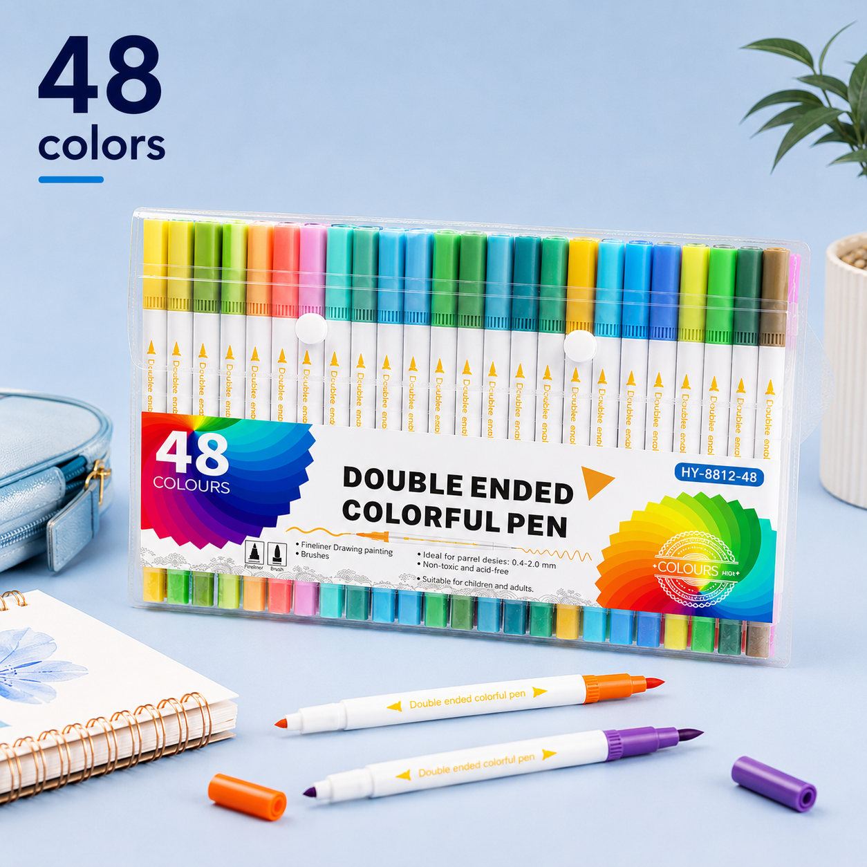 Double-Ended Multi-Functional Watercolor Pen