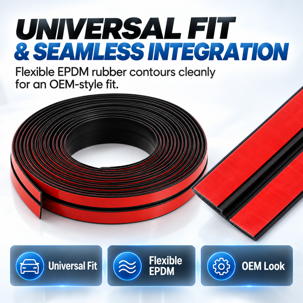 Premium T-Type Rubber Sealing Strip for Car Roof & Windows ✨