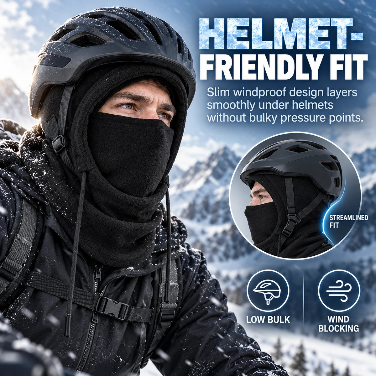 3-in-1 Thermal Winter Balaclava & Windproof Fleece Hood ❄️