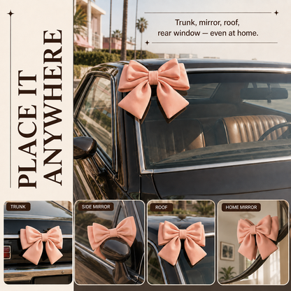 🎀 3D Plush Bow Car Exterior Decor