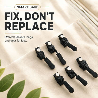 Universal Detachable Zipper Repair Kit – Fix Broken Zippers in Seconds! 🛠️