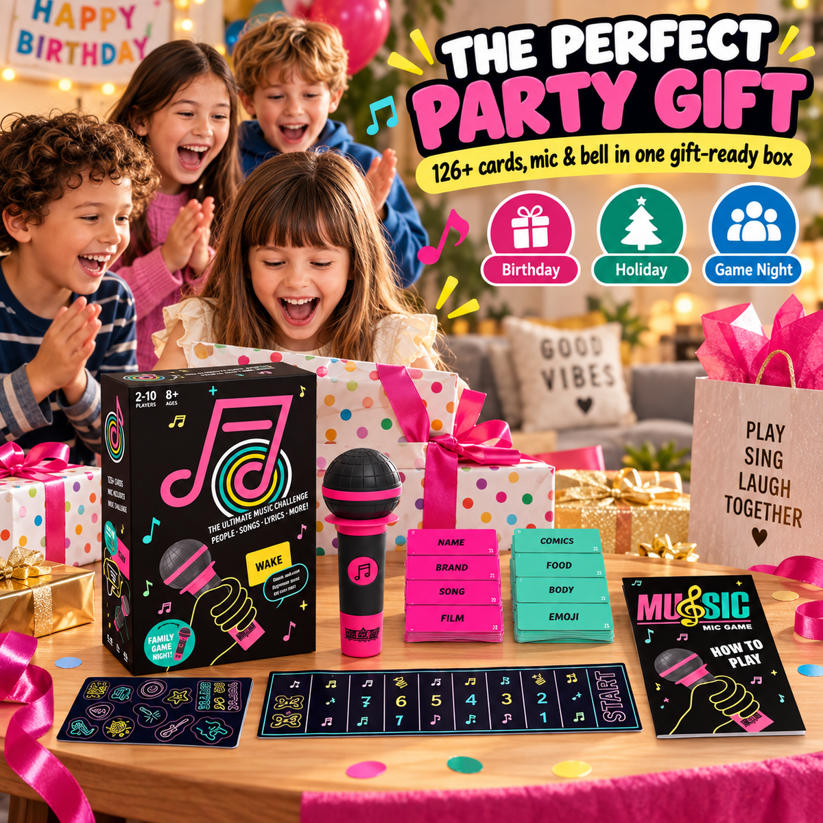 Ultimate Musical Party Game & Microphone Grab Set 🎤