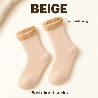 🧦 Fleece-Lined Cozy Socks – Warm Winter Comfort, Two Ways to Wear