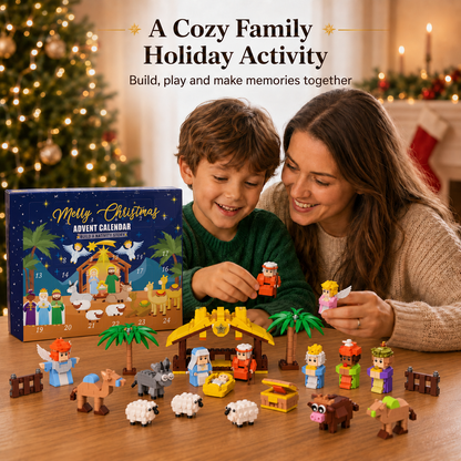 🎄24-Day Christmas Building Block Advent Calendar🎅