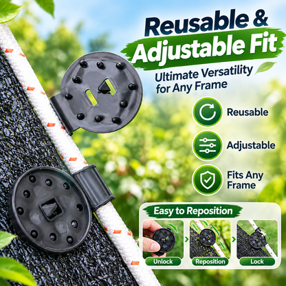 Heavy-Duty Shade Net & Greenhouse Film Fixing Clips 🛡️