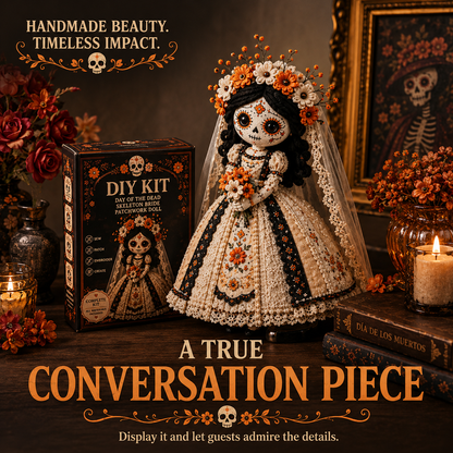✂️ DIY Marigold Spirit Patchwork Doll – Complete Crafting Kit for Halloween🎃