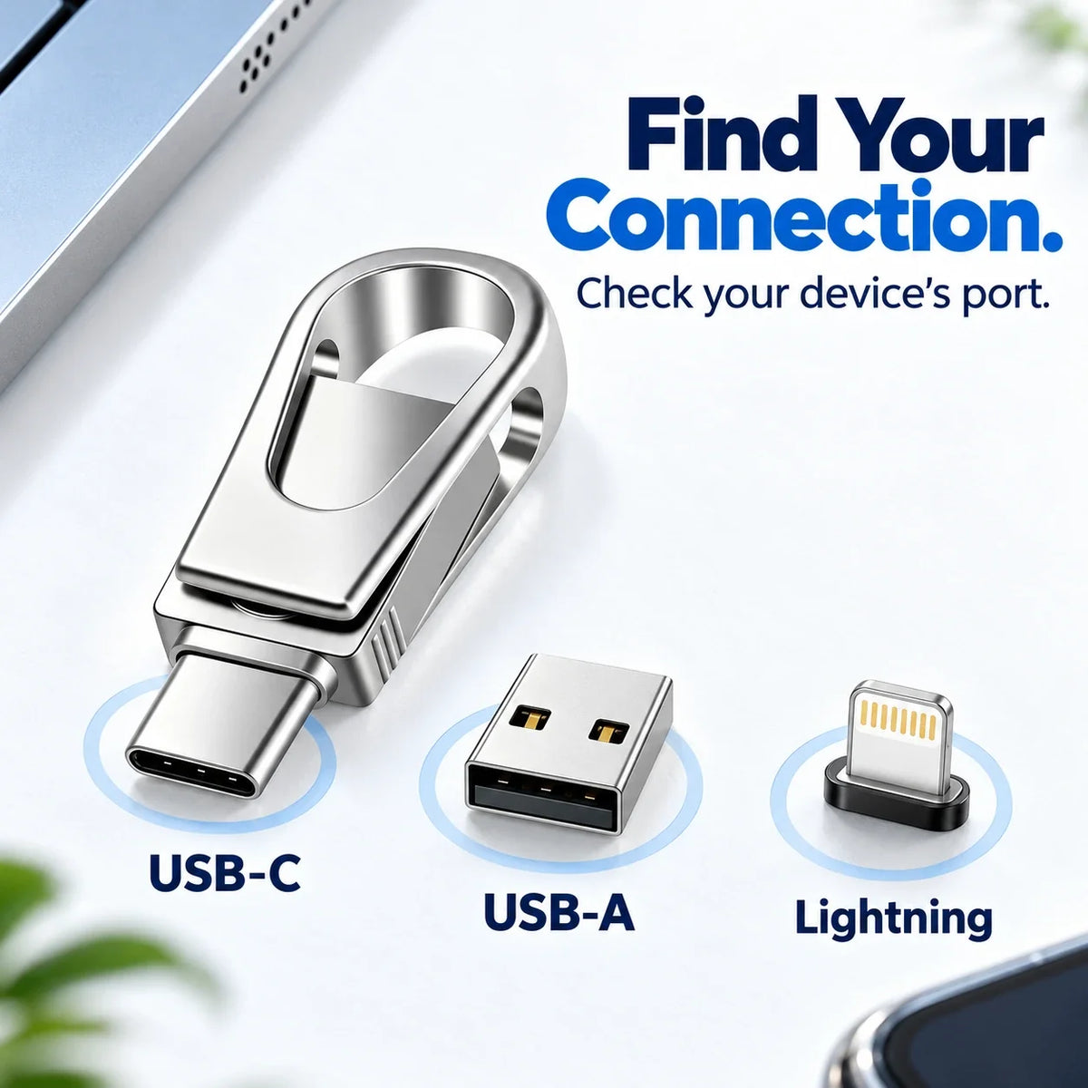 USB Flash Drive for Photos & Files | Less Clutter 📱