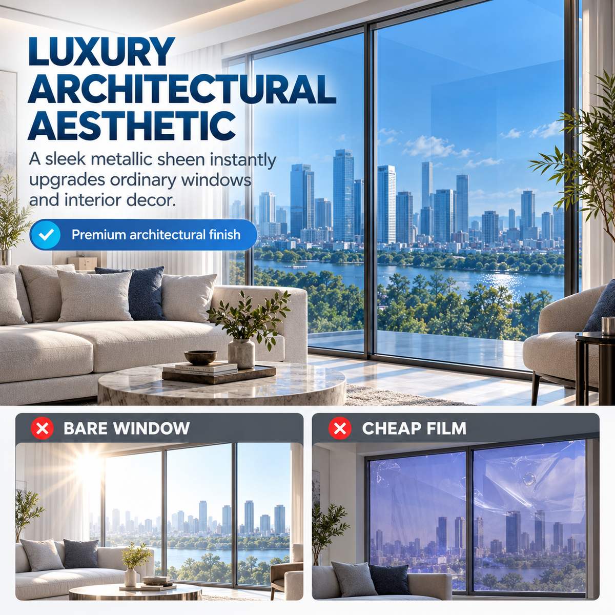 🌡️ Ultimate Summer Heat Rejection & Privacy Window Film