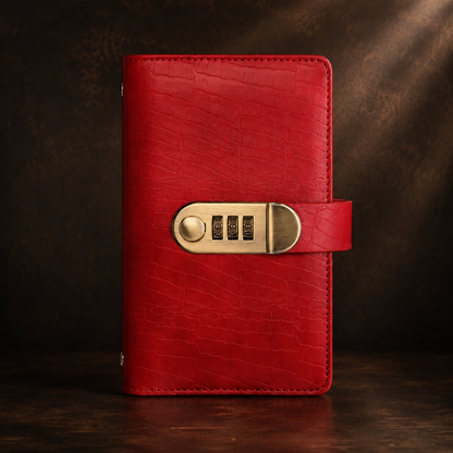"Multi-Functional Vintage Crocodile Password Lock Cash & Currency Binder 💰🔒"