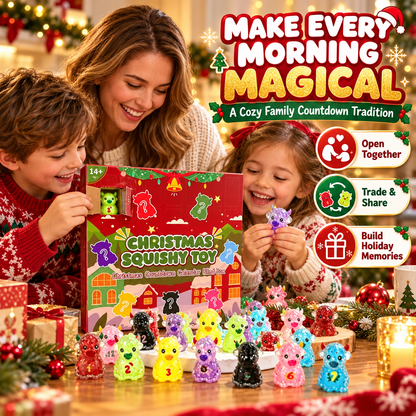 🎄 24-Day Christmas Advent Calendar Squishy Toys Box