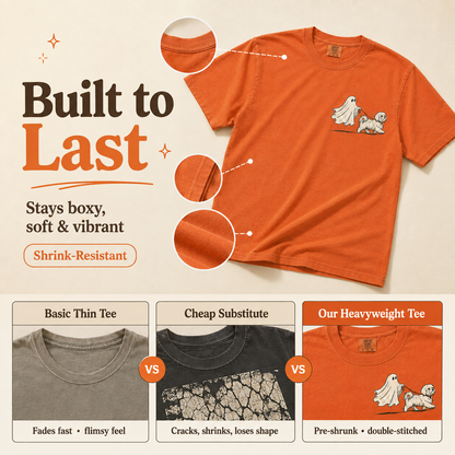 Spooky Pet Walker Cute Cotton T-Shirt 🎃