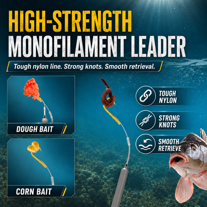 🎣 Anti-Snag Floating Fishing Rig with Gold Sleeved Hooks (Pack of 5)