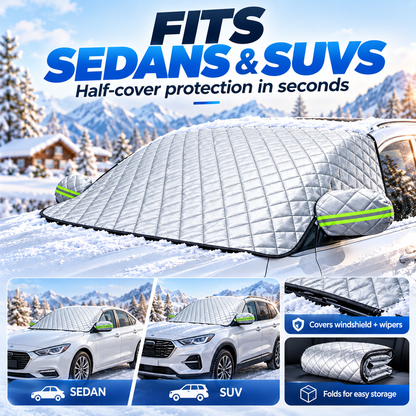 ❄️ All-Weather Half Car Cover & Frost Protector