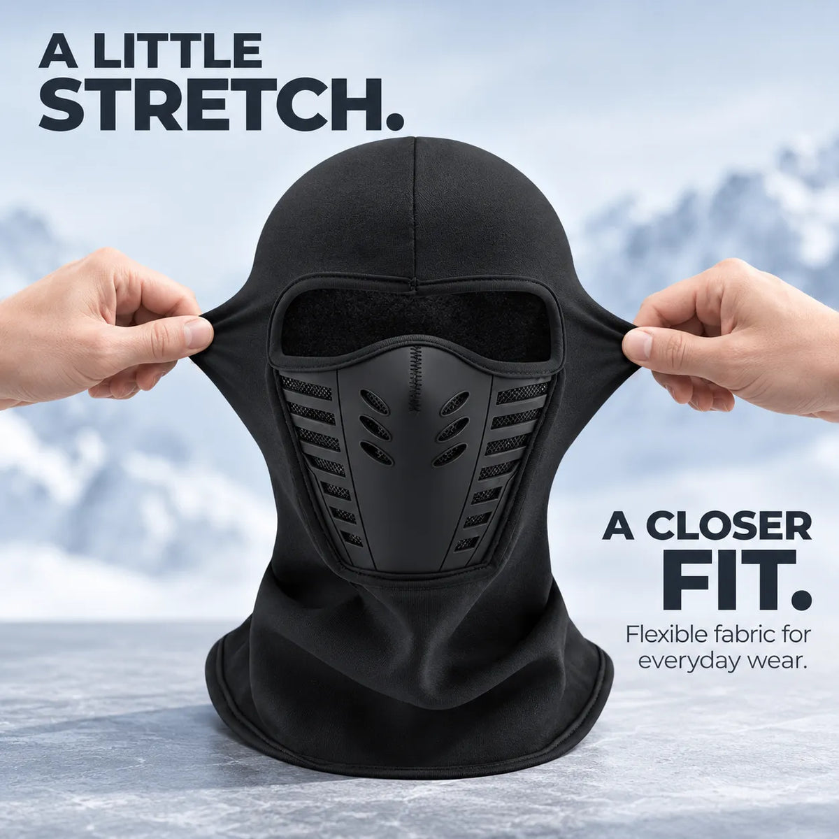 ❄️ Winter Fleece Balaclava with 3D Face Panel | Full Head, Face & Neck Coverage 🏔️