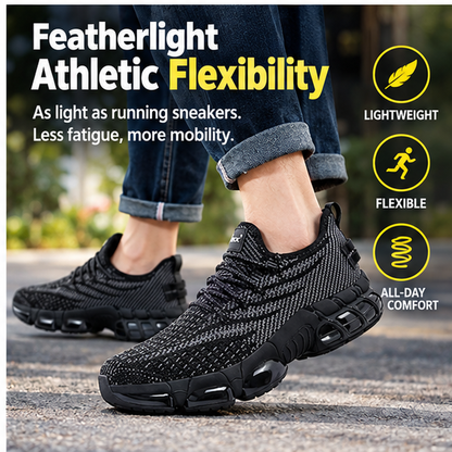 👟 Men's Lightweight Steel Toe Safety Sneakers | Puncture-Proof Work Shoes