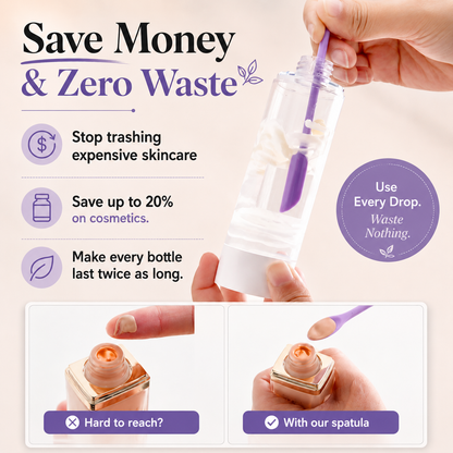 The Ultimate Empty Bottle Hack: Dual-Ended Silicone Mini Spatula -3 Piece Set✨