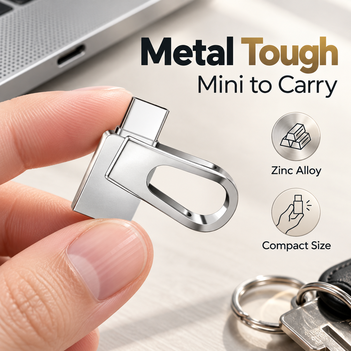 ⚡ 2-in-1 Universal High-Speed USB & Type-C Flash Drive