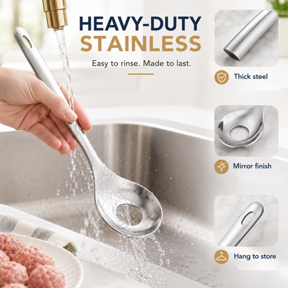 ✨Goodbye Sticky Hands! Stainless Steel Meatball Spoon