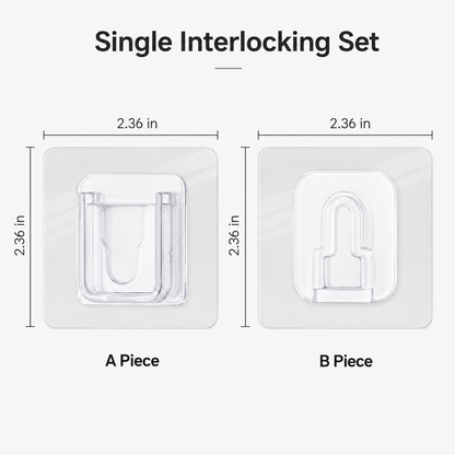 No-Drill Seamless Interlocking Buckles💡