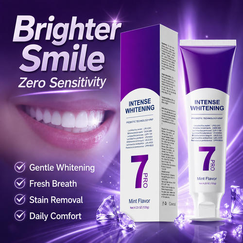 Probiotic Intense Whitening Toothpaste - 7-Day Stain Removal & Fresh Breath ✨