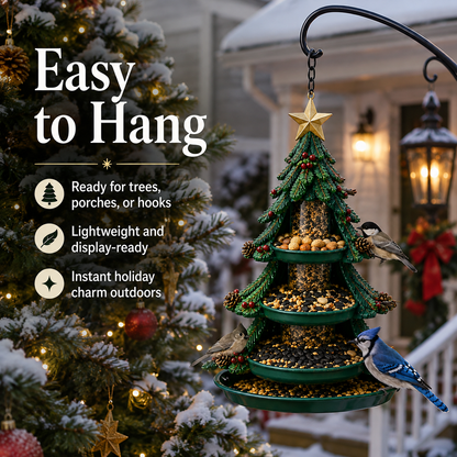 ⛄ Festive Christmas Hanging Bird Feeders – Weatherproof Wild Bird Care for Garden & Patio 🌲✨