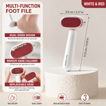 Dual-Sided Foot File for Rough Heels – Wet & Dry Callus Remover