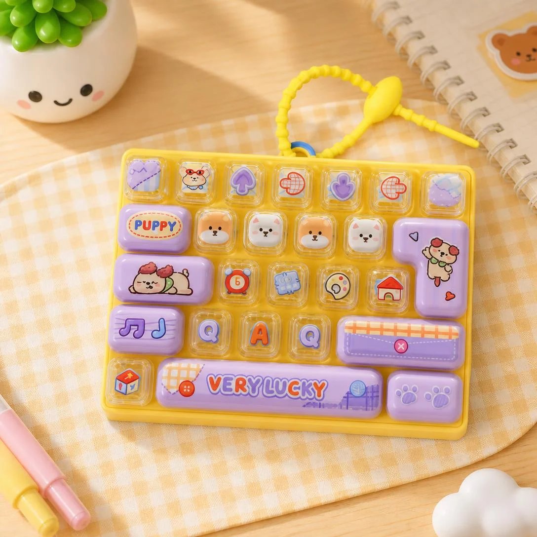 🐱26-Key Mini Fidget Keyboard Keychain