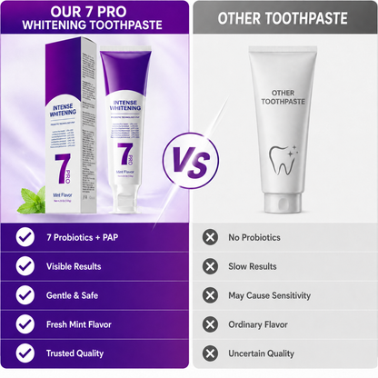 Probiotic Intense Whitening Toothpaste - 7-Day Stain Removal & Fresh Breath ✨