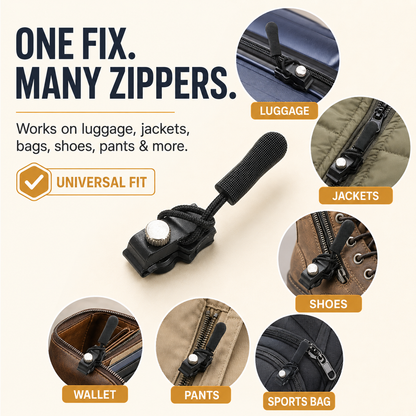 Universal Detachable Zipper Repair Kit – Fix Broken Zippers in Seconds! 🛠️