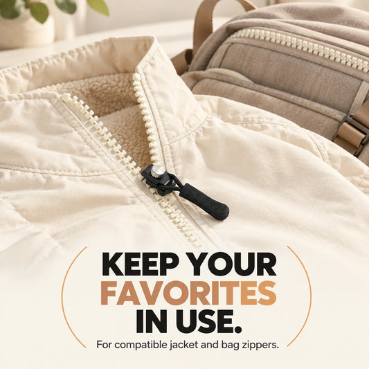 Zipper Repair Slider – No-Sew Screw-On for #3 & #5 Zippers 🧵