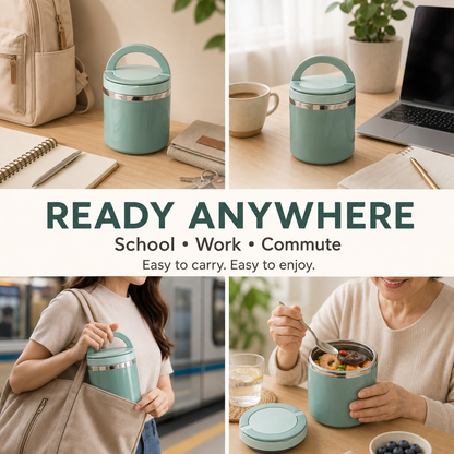 🍱 Portable Insulated Stainless Steel Lunch Box