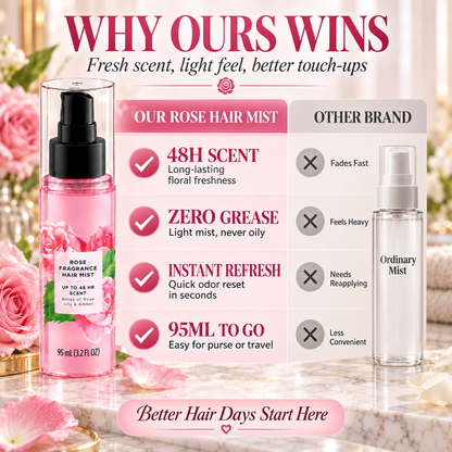 🌸48H Long-Lasting Rose Fragrance Hair Mist 🌹