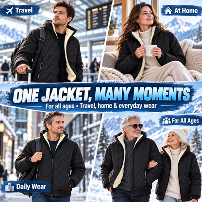 Winter Warm Fleece-Lined Thickened Jacket - Unisex 🧥