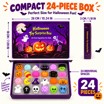 🔥24-Piece Halloween Squishy Surprise Box