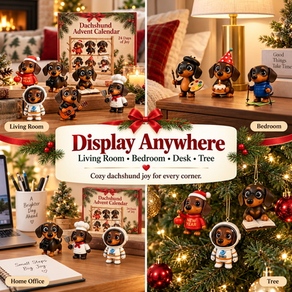 24 Days Christmas Dachshund Advent Calendar 🎄🐾
