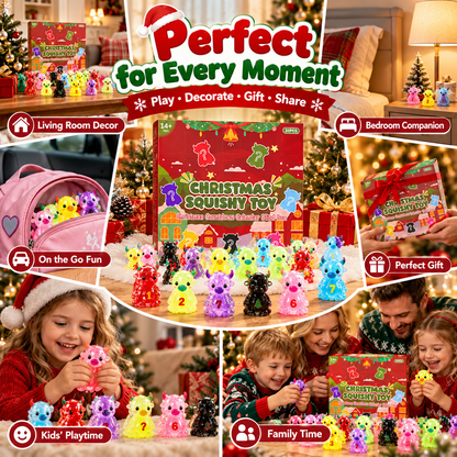 🎄 24-Day Christmas Advent Calendar Squishy Toys Box