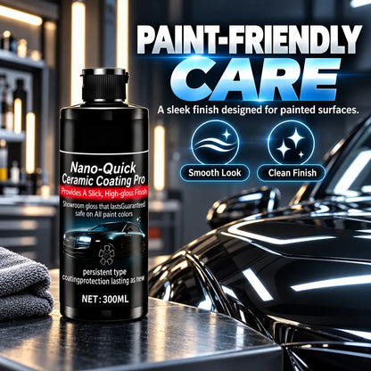 🚗 Nano-Quick Ceramic Coating Pro – High-Gloss Car Paint Care | 300 mL
