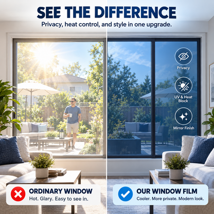 🌡️ Ultimate Summer Heat Rejection & Privacy Window Film