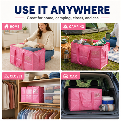 Heavy-Duty Waterproof Moving & Storage Bag with Tag Window🤝